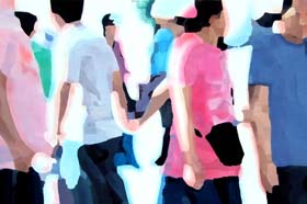  Li Fang srie Passants - Shanghai 2008