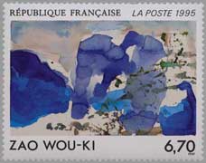   Zao Wou-Ki -  timbre 1995
